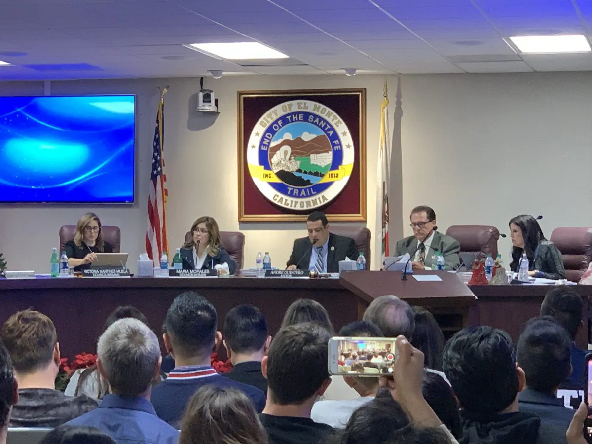 The El Monte City Council voted 4 to 1 to approve a proposal to build a cannabis facility in the city on Dec. 19, 2018. (Jenny Liu/The Epoch Times)