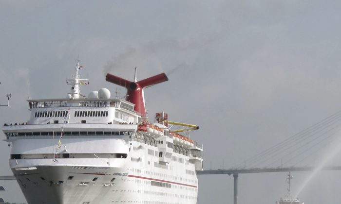 A stock photo shows a Carnival Cruise ship (AP Photo/Bruce Smith, file)