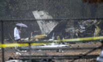Business Jet Crashes Onto Football Field, Killing 4 Aboard