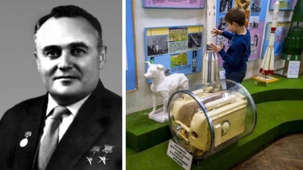 Korolev and Laika space dog
