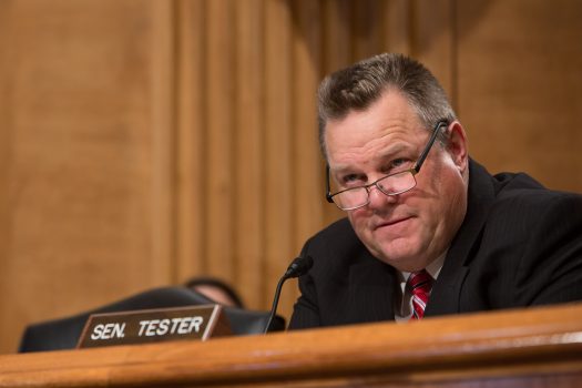 jon tester at senate hearing