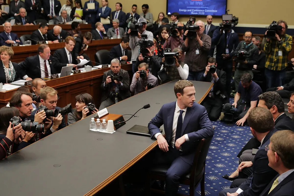 Facebook co-founder, Chairman and CEO Mark Zuckerberg prepares to testify before the House Energy and Commerce Committee in the Rayburn House Office Building on Capitol Hill on April 11, 2018. (Chip Somodevilla/Getty Images)