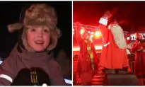 Santa and His Reindeer Begin Their Journey Around the World