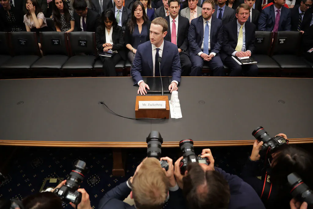 Facebook co-founder, Chairman and CEO Mark Zuckerberg prepares to testify before the House Energy and Commerce Committee in the Rayburn House Office Building on Capitol Hill in Washington on April 11, 2018. (Chip Somodevilla/Getty Images)