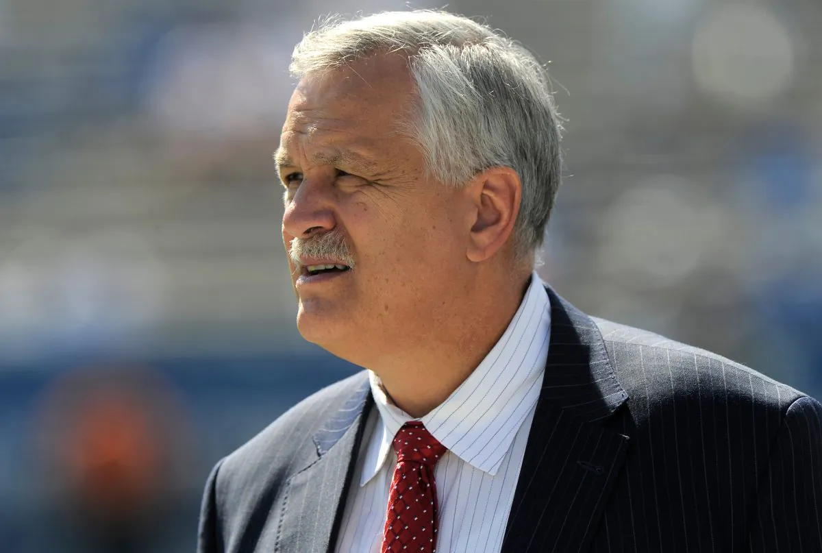 Matt Millen before the game between the Virginia Cavaliers and the Brigham Young Cougars at LaVell Edwards Stadium, on Sept. 20, 2014, in Provo, Utah. (Gene Sweeney Jr/Getty Images)