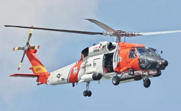 A U.S. Coast Guard helicopter in a file photo. (Courtesy of the U.S. Coast Guard)