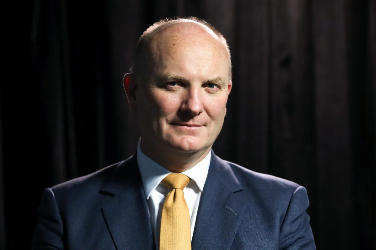 Declan Ganley, Chairman and CEO of Rivada Networks, in Washington on Dec. 18, 2018. (Samira Bouaou/The Epoch Times)