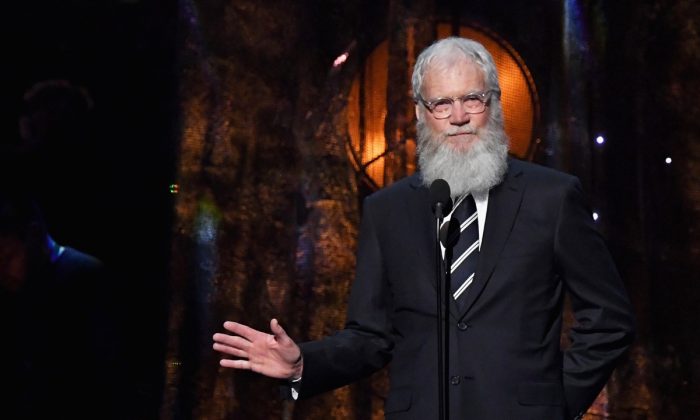 Presenter David Letterman speaks onstage at the 32nd Annual Rock & Roll Hall Of Fame Induction Ceremony at Barclays Center in New York City on April 7, 2017.(Mike Coppola/Getty Images)