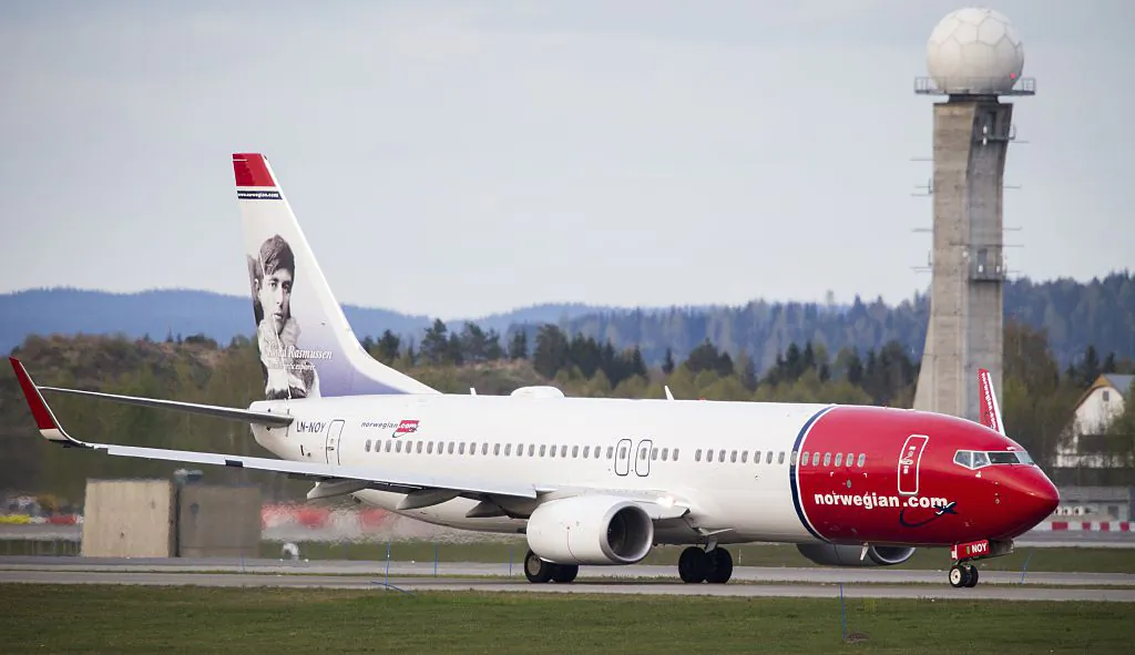 Boeing 737-33S operated by Norwegian Air Shuttle on the tarmac at the Oslo Airport Gardemoen. (AAS, Erlend/AFP/Getty Images)