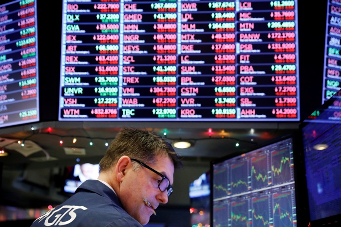 Trader at the New York Stock Exchange