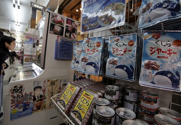 packs of whale meat