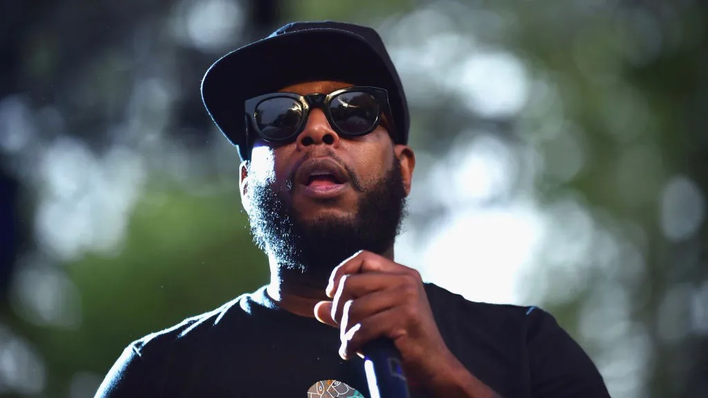 Talib Kweli performs onstage during OZY FEST 2017 Presented By OZY.com at Rumsey Playfield in New York City July 22, 2017. (Bryan Bedder/Getty Images for Ozy Fusion Fest 2017)