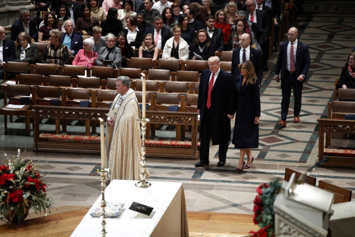 trumps at national cathedral