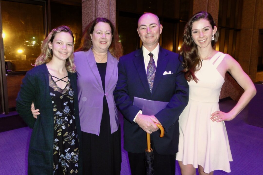 The Martin family had a beautiful experience at Shen Yun at the Mahalia Jackson Theater of the Performing Arts in New Orleans on Dec. 26, 2018.  (Sophia Zheng/NTD Television)