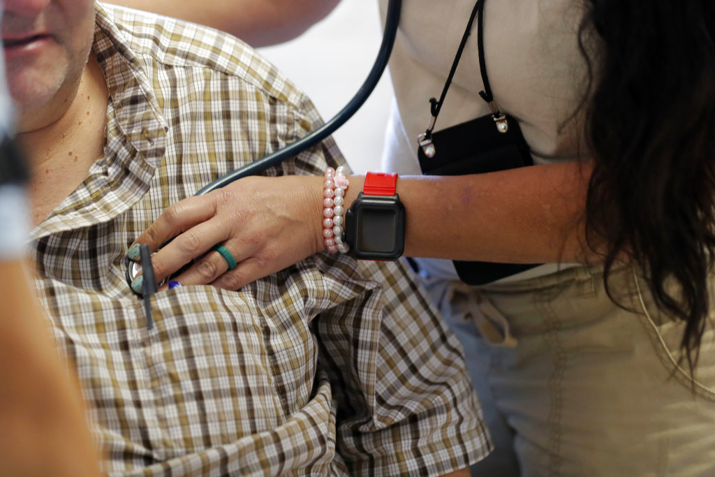 Nurse sees patient