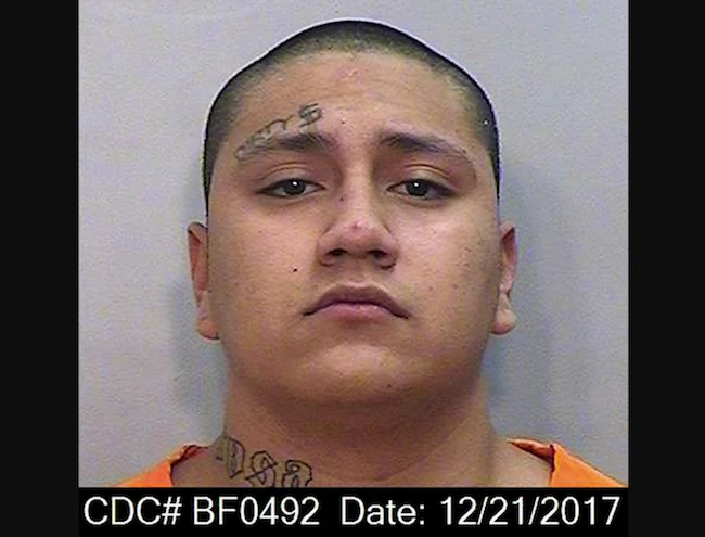 Shalom Mendoza. On Dec. 21, 2017 . (California Department of Corrections and Rehabilitation via AP)