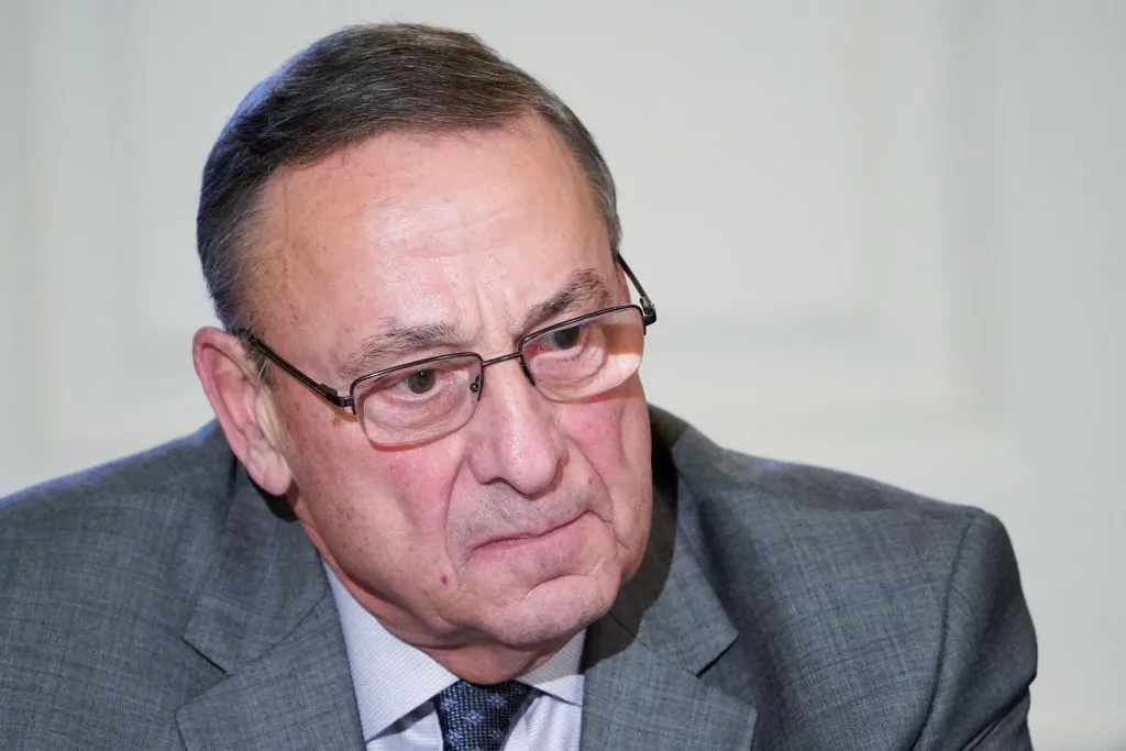 Maine Governor Paul LePage takes part in a meeting on infrastructure with state and local officials in the State Dining Room of the White House in Washington on Feb. 12, 2018. (Mandel Ngan/AFP/Getty Images)