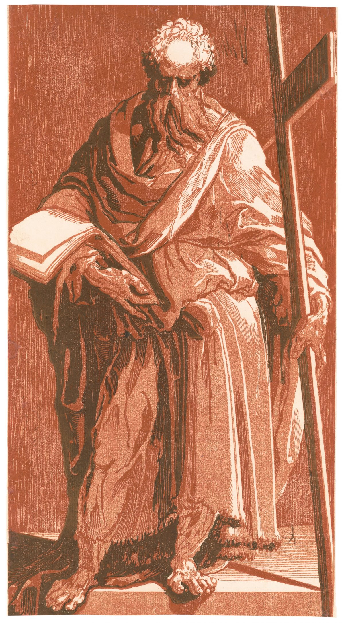 Saint Philip Man Standing with cross