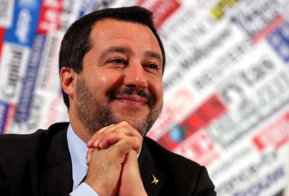 Italian Deputy Prime Minister and right-wing League party leader Matteo Salvini attends a news conference at the Foreign Press Club in Rome, Italy Dec.10, 2018. (Reuters/Tony Gentile/File Photo)