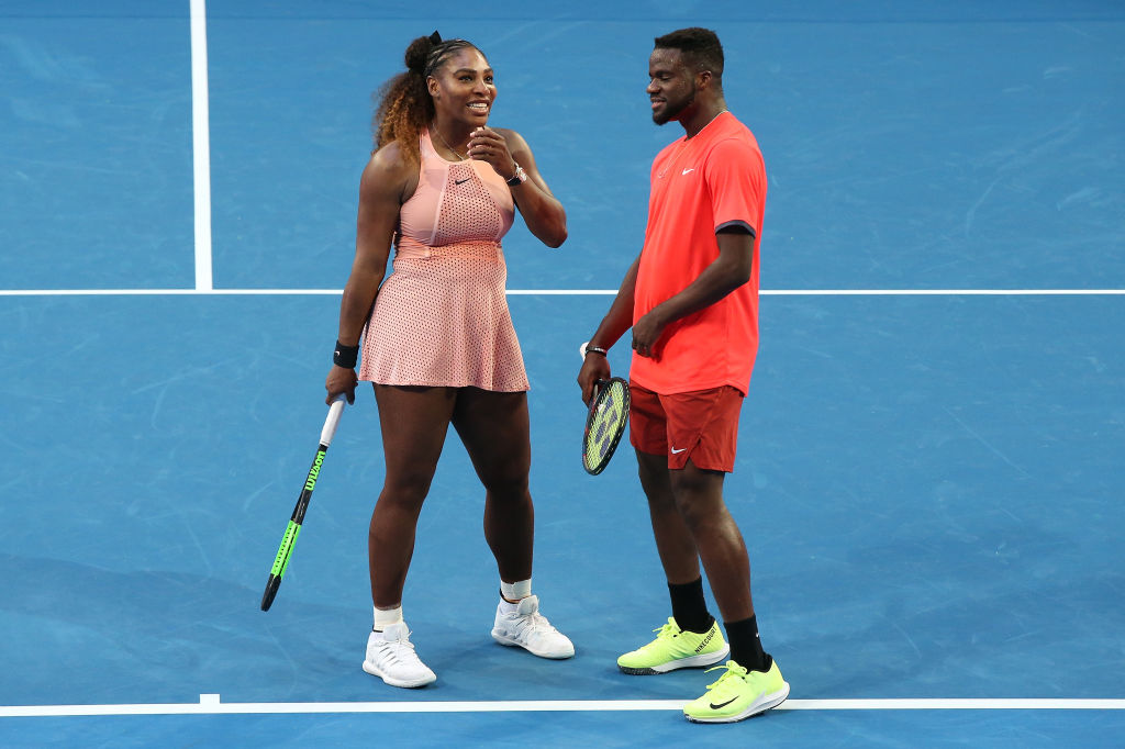 Serena Williams and Tiafoe