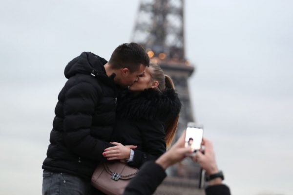 Couple kissing