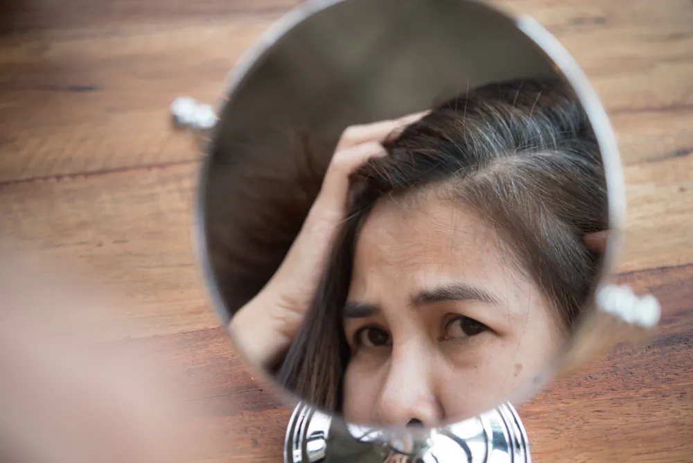 Location of Gray Hairs Corresponds to Health of Different Organs