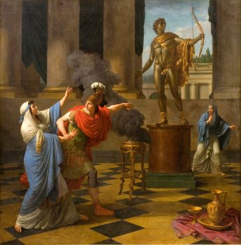 Alexander_Consulting_the_Oracle_of_Apollo, by Louis Jean Francois Lagrenée.
