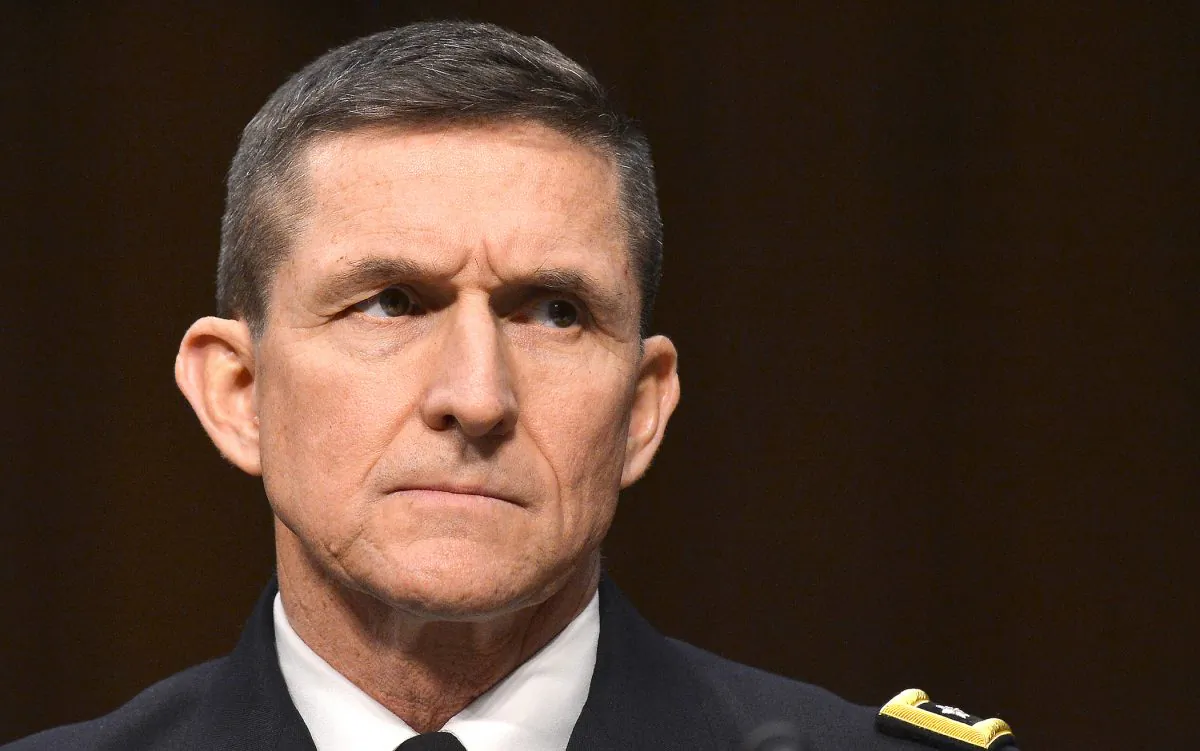 Then-Defense Intelligence Agency Director Lt. Gen. Michael Flynn testifies before a committee hearing on 'Current and Projected National Security Threats to the United States' at the Hart Senate Office Building in Washington on March 12, 2013. (JEWEL SAMAD/AFP/Getty Images)