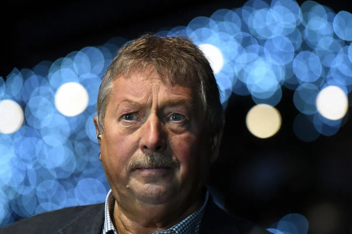 Democratic Unionist Party (DUP) Brexit spokesman Sammy Wilson MP speaks to media after the DUP annual party conference in Belfast, Northern Ireland Nov. 24, 2018. (Reuters/Clodagh Kilcoyne)