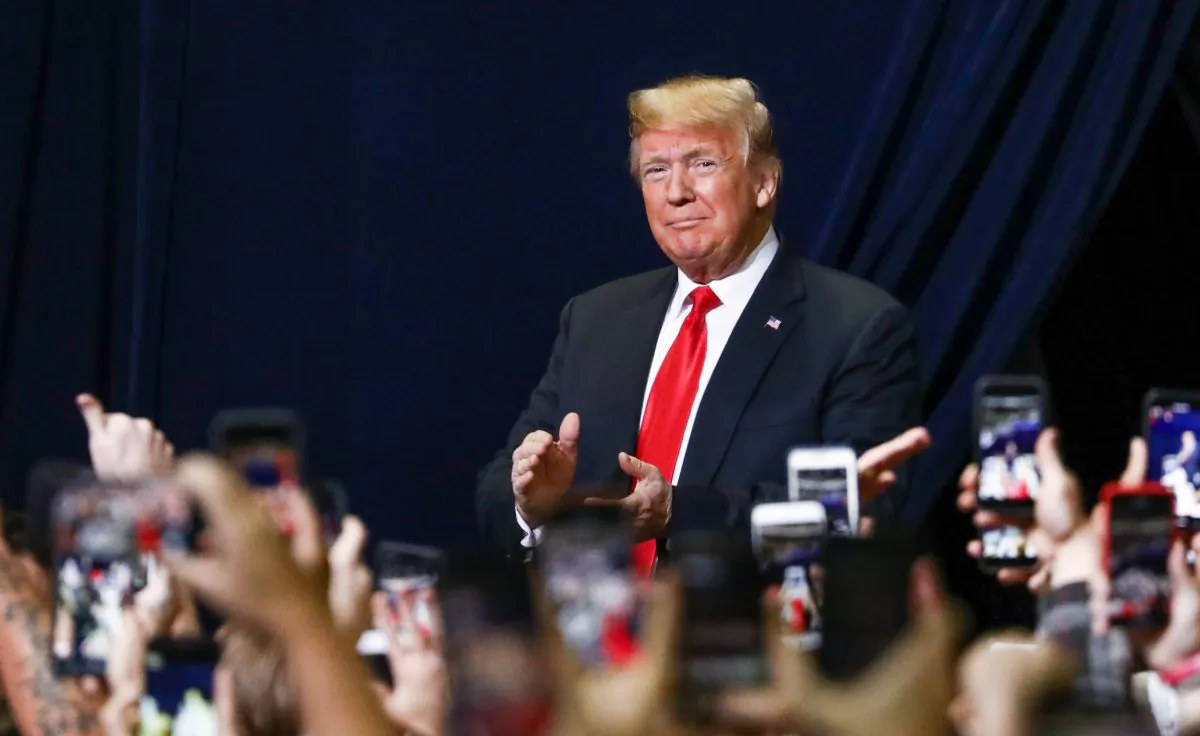 President Donald Trump at a Make America Great Again rally in Chattanooga, Tenn., on Nov. 4, 2018. (Charlotte Cuthbertson/The Epoch Times)