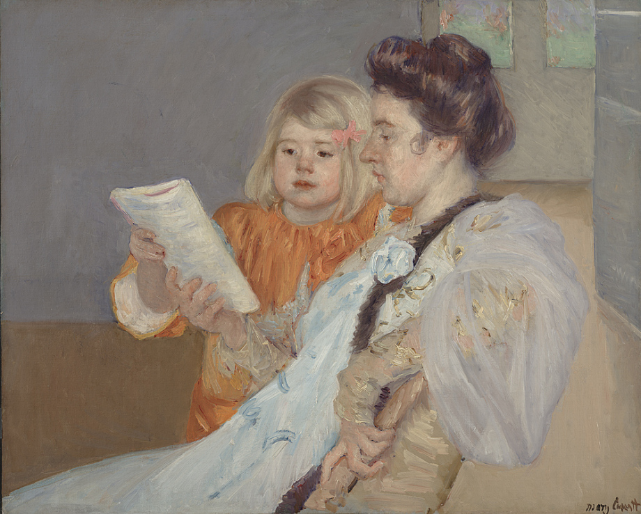 The Reading Lesson by Mary Cassatt
