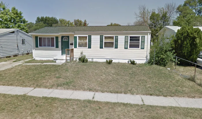 The house where a 6-year-old child posted pictures of her deceased father on Facebook. (Screenshot/Google Maps)