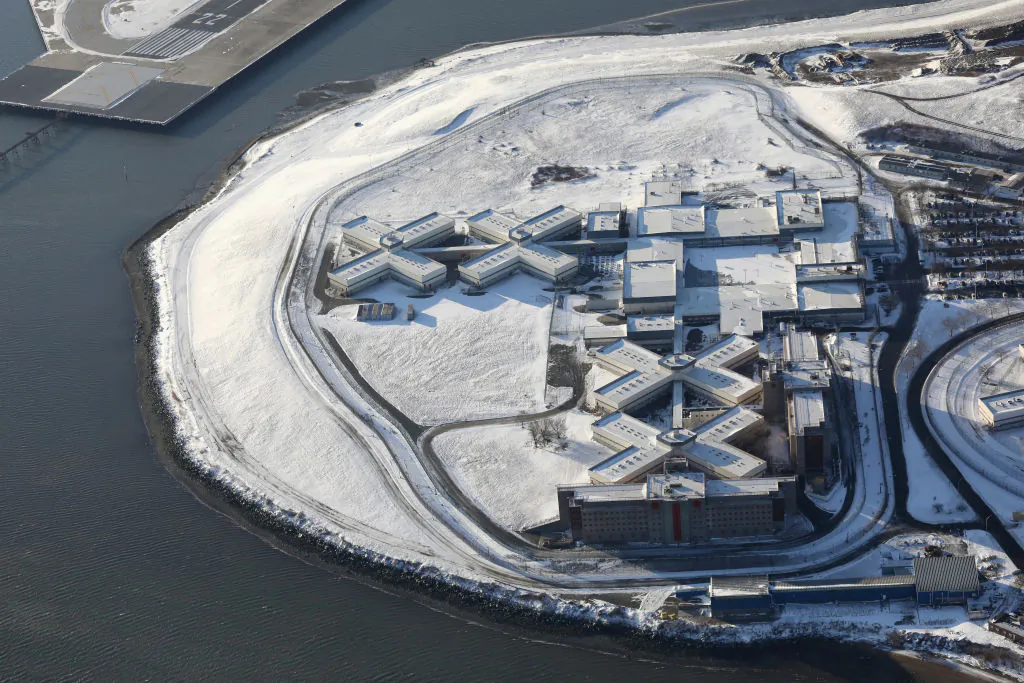 Rikers Island jail complex in the Bronx borough of New York City, on Jan. 5, 2018. (John Moore/Getty Images)