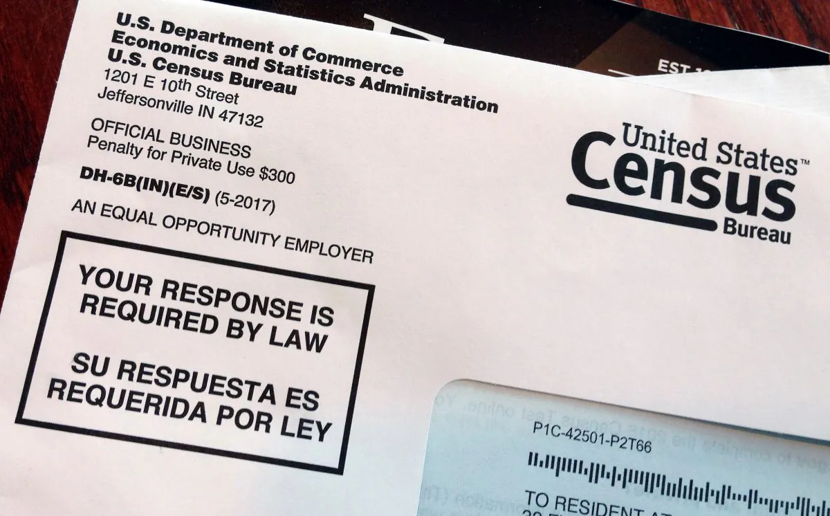 A U.S. Census envelope in a file photo. (Michelle R. Smith/AP Photo)