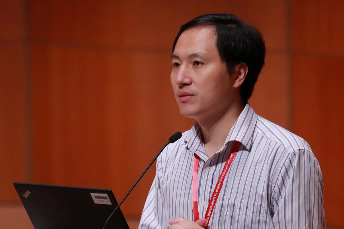 Scientist He Jiankui attends the International Summit on Human Genome Editing at the University of Hong Kong in Hong Kong, China on Nov. 28, 2018. (Reuters)