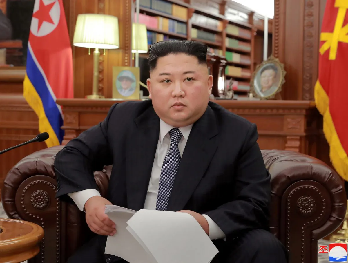 North Korean leader Kim Jong-un poses for photos in Pyongyang in this January 1, 2019 photo released by North Korea's Korean Central News Agency (KCNA). (KCNA/via Reuters)