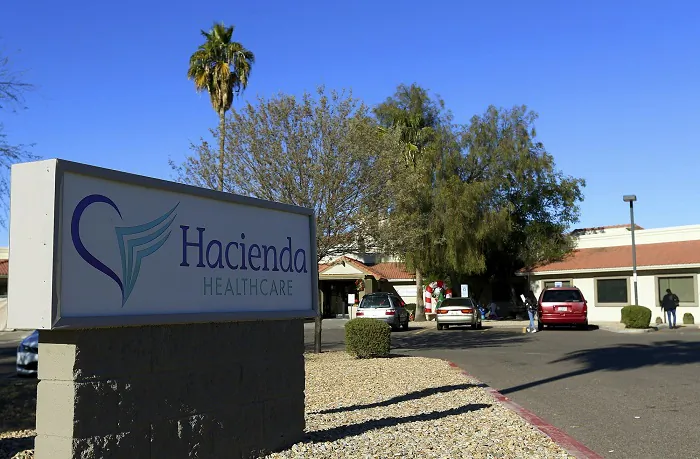 The revelation that a Phoenix woman in a vegetative state recently gave birth has prompted Hacienda HealthCare CEO Bill Timmons to resign, putting a spotlight on the safety of long-term care settings for patients who are severely disabled or incapacitated.Hacienda HealthCare in Phoenix. on Jan. 4, 2019,
(Ross D. Franklin/AP Photo)