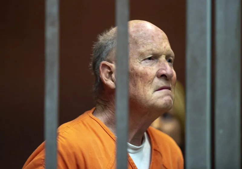 Joseph James DeAngelo appears in Sacramento Superior Court, in Sacramento, Calif., on June 1, 2018. (Jose Luis Villegas/The Sacramento Bee via AP, Pool, File)
