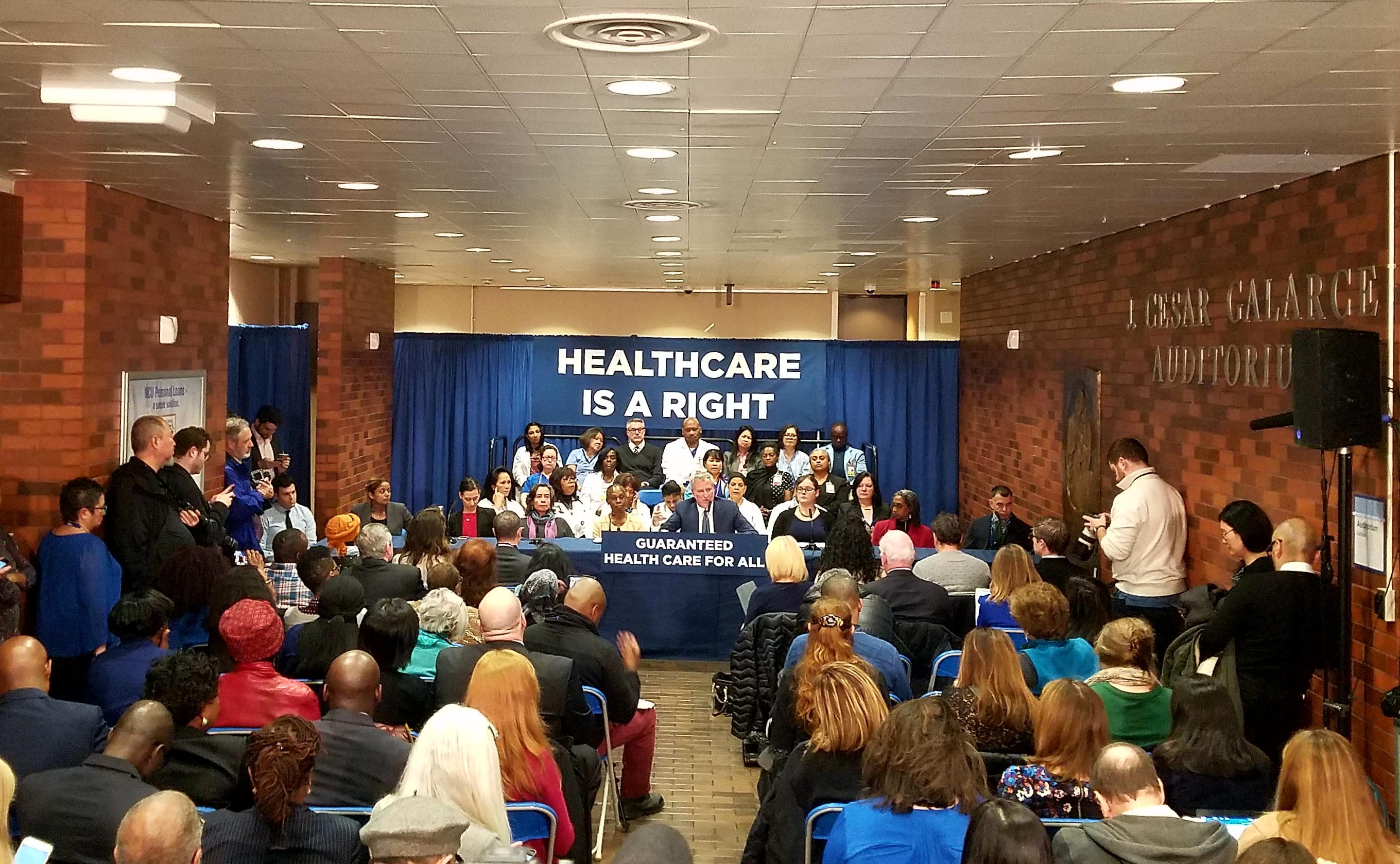 Mayor Bill de Blasio announces NYC Care.