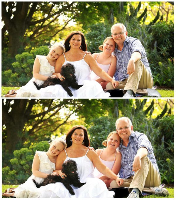 Scott Morrison and his family