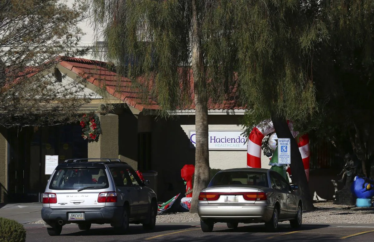 Hacienda HealthCare in Phoenix, Arizona on a Jan. 4, 2019. A woman in a vegetative state gave birth in a Hacienda facility on Dec. 29, 2018, prompting a sexual assault investigation. (Ross D. Franklin/AP Photo)