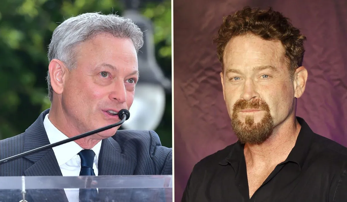 (L) Actor Gary Sinise during his Walk of Fame Star ceremony in Hollywood, Calif., on April 17, 2017. (Frederic J. Brown/AFP/Getty Images); (R) Actor Max Martini attends the premiere of 'Bigger' at the Orleans Arena in Las Vegas, Nevada on Sept. 13, 2018. (Ethan Miller/Getty Images)