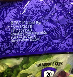 label of packaging