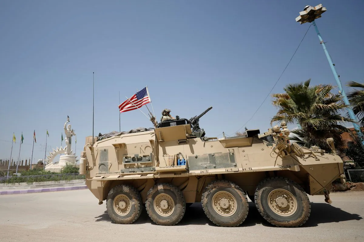A U.S military vehicle in the town of Amuda, northern Syria April 29, 2017. (Rodi Said/File Photo/Reuters)