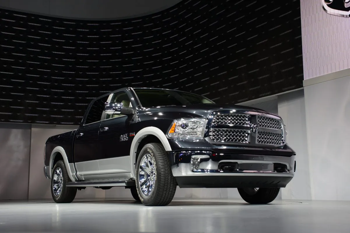 Fiat Chrysler Automobiles will recall Dodge Ram 1500 (pictured) and Jeep Grand Cherokee diesel models that were installed with a "defeat device" to cheat emissions tests. (Stan Honda/AFP/Getty Images)