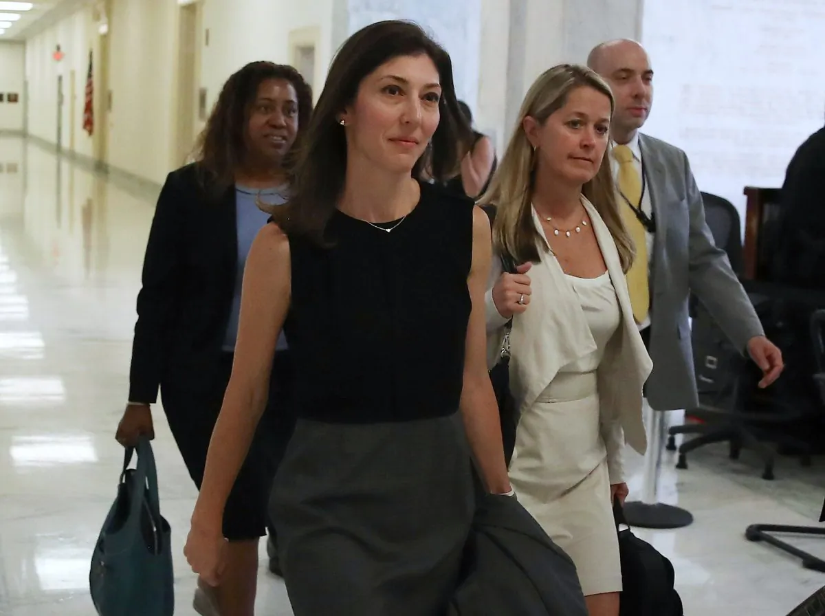 Former FBI Lawyer Lisa Page arrives to testify before a House Judiciary Committee closed-door meeting on July 13, 2018. (Mark Wilson/Getty Images)