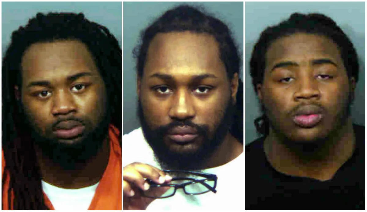 (L) Malik Ford, (C) Michael Ford, and (R) Elijah Ford. on Jan. 9, 2019. (Prince George's County State's Attorney's Office via AP)