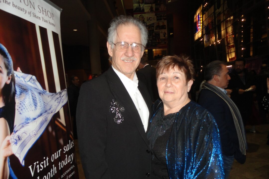 James Cormier and his wife, Doreen Pesland, enjoyed Shen Yun Performing Arts at the Living Arts Centre in Mississauga, Canada, on Jan. 11, 2019. (Madalina Hubert/The Epoch Times)