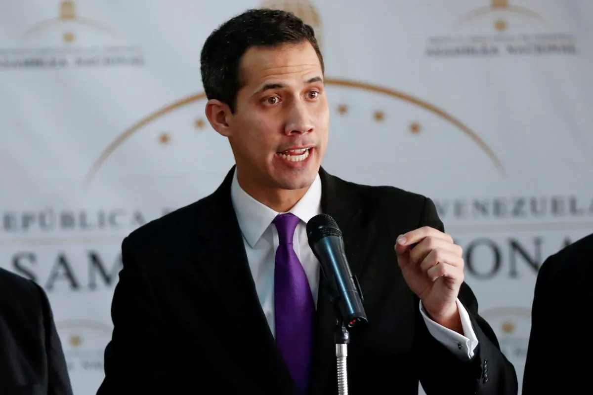 Juan Guaido, President of the Venezuelan National Assembly and lawmaker of the opposition party Popular Will, speaks during a news conference in Caracas, Venezuela, Jan. 10, 2019. (Reuters/Carlos Garcia Rawlins/File Photo)