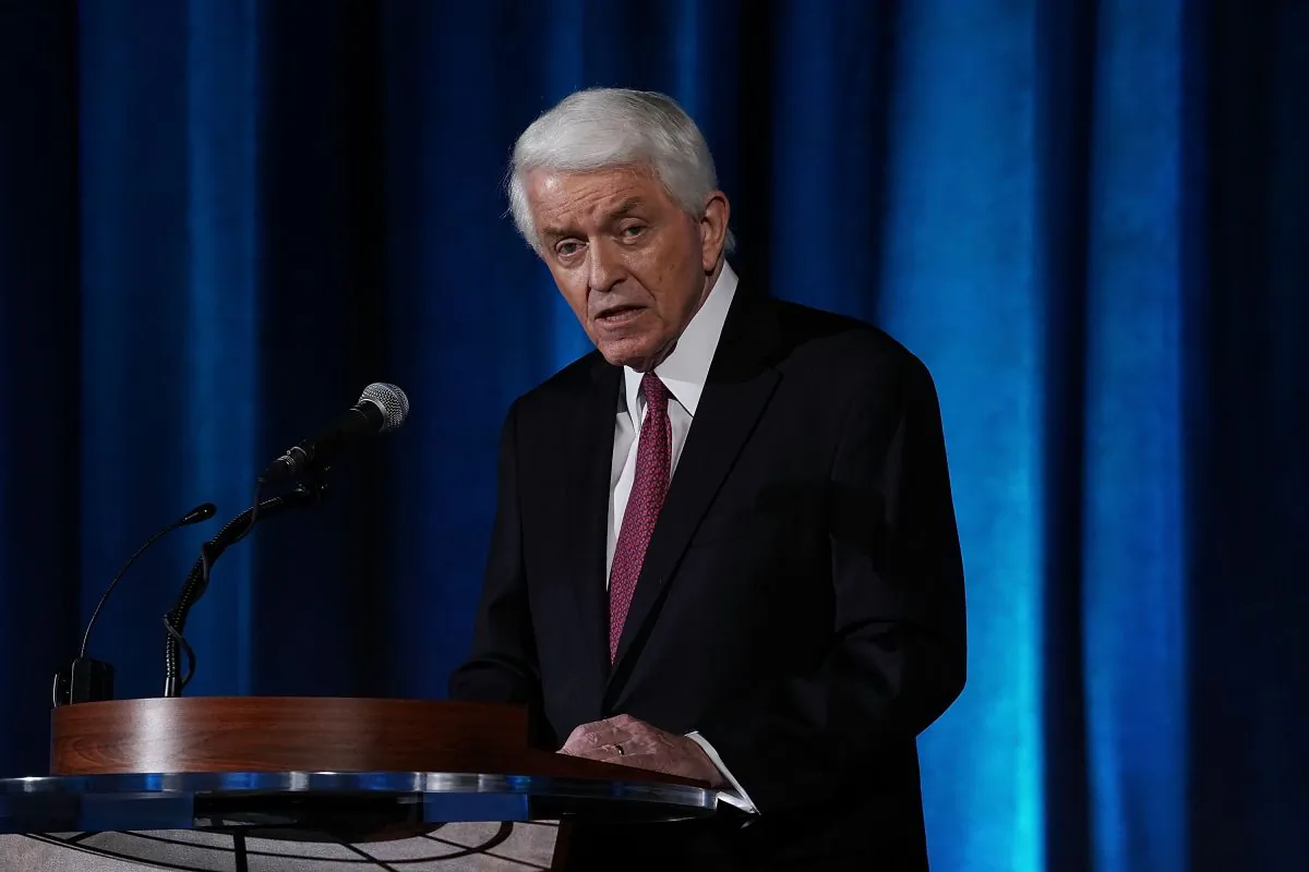 U.S. Chamber of Commerce President and CEO Thomas Donohue speaks during the Indo-Pacific Business Forum at the U.S. Chamber of Commerce in Washington on July 30, 2018. (Alex Wong/Getty Images)